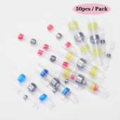 50kom/pakiranje Priključci za lemljene žice Vodootporni termoskupljajući čeoni konektori Priključci električnih žica Izolirani sučeoni spojevi A