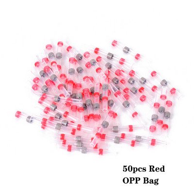 50kom/pakiranje Priključci za lemljene žice Vodootporni termoskupljajući čeoni konektori Priključci električnih žica Izolirani sučeoni spojevi A