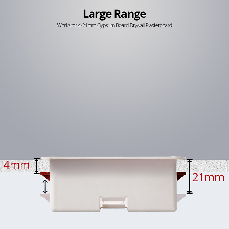 120 mm udaljenost vijaka Kutija za suhu oblogu za gipsane ploče gipsane ploče 47 mm dubine zidna podloga 9M 3*6 zidna kazeta s prekidačem