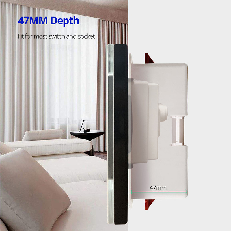 120 mm udaljenost vijaka Kutija za suhu oblogu za gipsane ploče gipsane ploče 47 mm dubine zidna podloga 9M 3*6 zidna kazeta s prekidačem