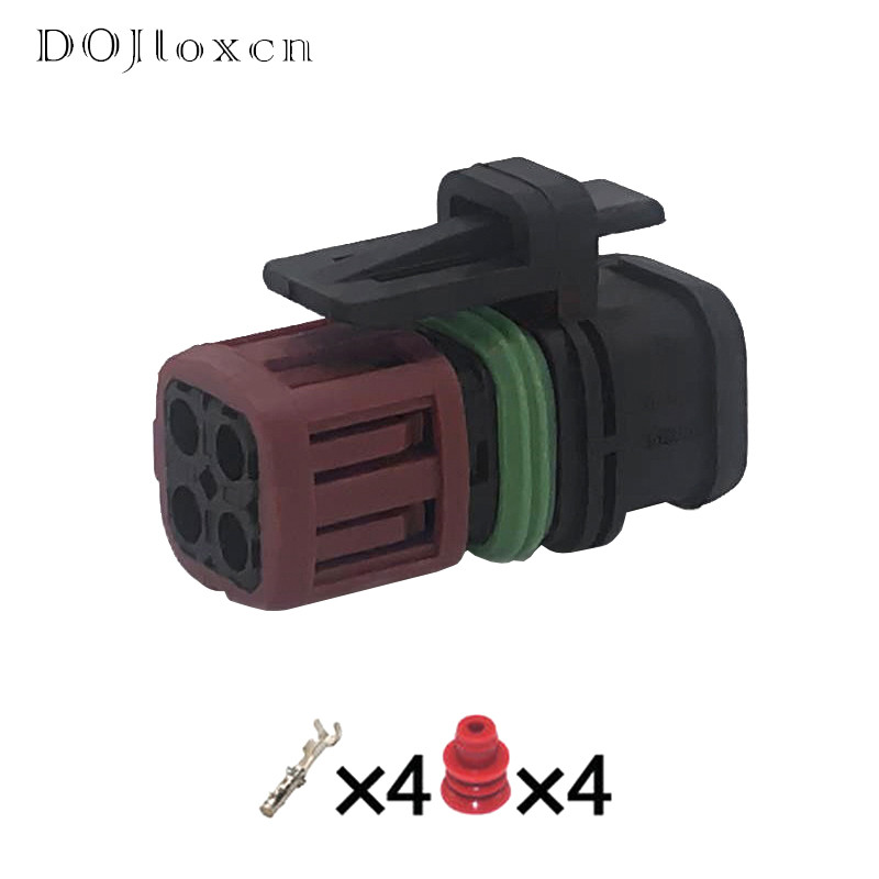 20–500 gab Tyco Amp vīriešu dzimuma terminālis 2 kontaktu 4 kontaktu savienotājam Aizzīmogots automobiļu savienotāja kartes sensora spraudnis 1337352-1 1337