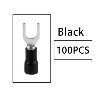 100 komada SV stezaljke Viličasti konektor žica Bakreni stezaljke izolirani kabel Pin kraj terminala SV1.25/2/3.5/5.5