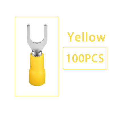 100 komada SV stezaljke Viličasti konektor žica Bakreni stezaljke izolirani kabel Pin kraj terminala SV1.25/2/3.5/5.5