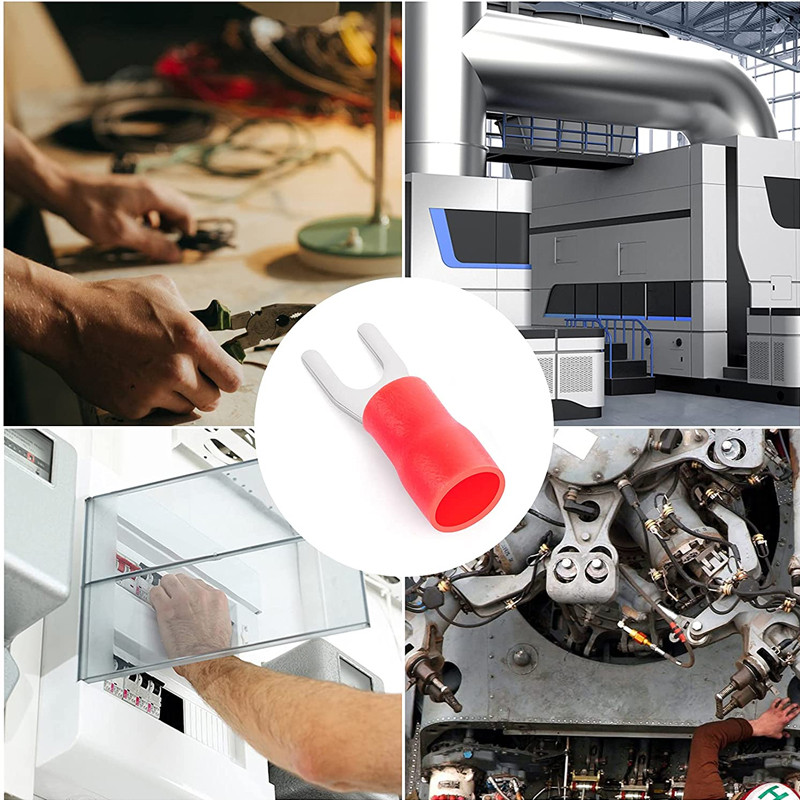 100 komada SV stezaljke Viličasti konektor žica Bakreni stezaljke izolirani kabel Pin kraj terminala SV1.25/2/3.5/5.5