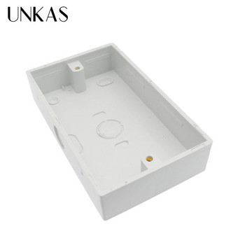 Κουτί εξωτερικής τοποθέτησης UNKAS 146mm*86mm*32mm για 146*86mm Τυπικός διακόπτης αφής και υποδοχή για οποιαδήποτε θέση επιφάνειας τοίχου