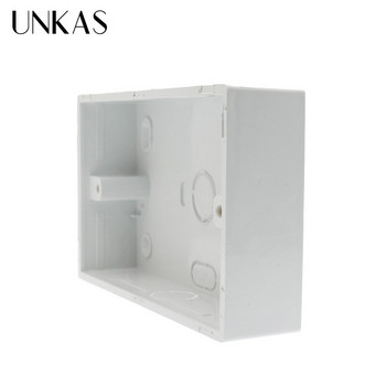 Κουτί εξωτερικής τοποθέτησης UNKAS 146mm*86mm*32mm για 146*86mm Τυπικός διακόπτης αφής και υποδοχή για οποιαδήποτε θέση επιφάνειας τοίχου