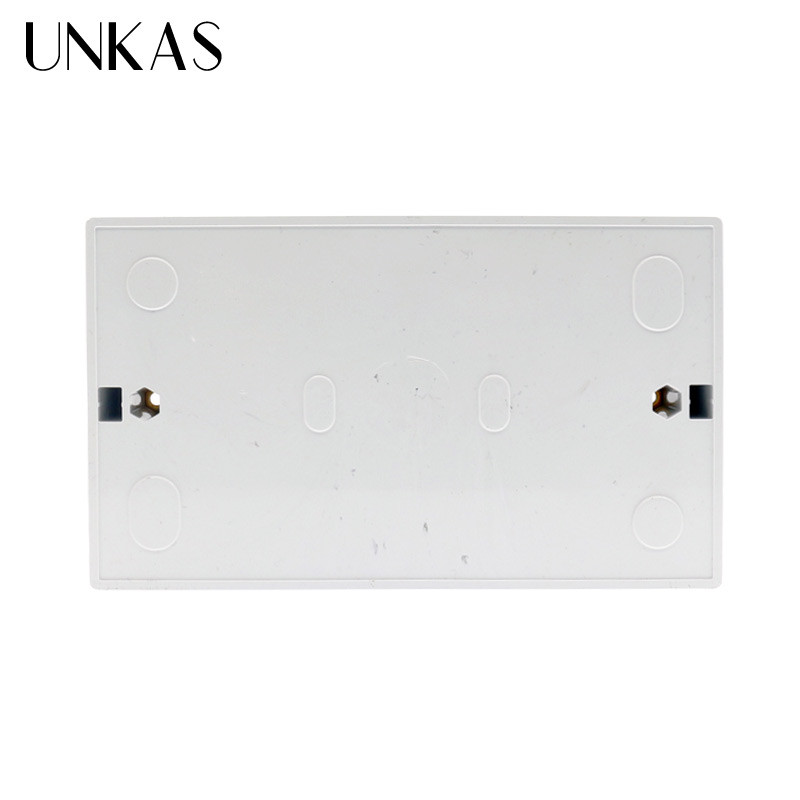 UNKAS vanjska montažna kutija 146mm*86mm*32mm za 146*86mm standardni prekidač na dodir i utičnicu za bilo koji položaj zidne površine