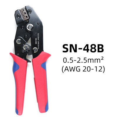 2,8/4,8/6,3 mm univerzalni opružni utikač žica presovana ručnim alatom za spajanje stezaljkama Električno izolirani asortiman SN-48B