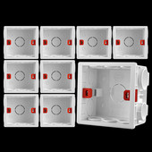 10 gab. 86. tipa sienas slēptā apakšējā kārba mājsaimniecības kasešu ligzdas slēdža kārba nerūsējošā tērauda uzgriežņu sadales kārba