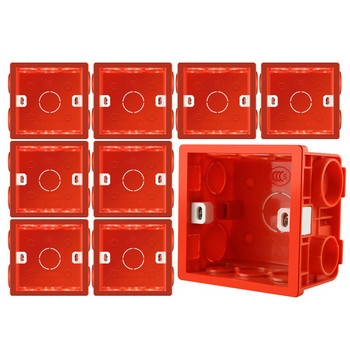 10 бр. Тип 86 Скрита долна кутия за битова касета Разпределителна кутия от неръждаема стомана Гайка