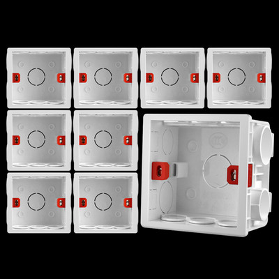 10 gab. 86. tipa sienas slēptā apakšējā kārba mājsaimniecības kasešu ligzdas slēdža kārba nerūsējošā tērauda uzgriežņu sadales kārba