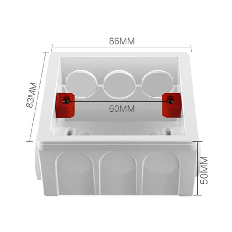 10 gab. 86. tipa sienas slēptā apakšējā kārba mājsaimniecības kasešu ligzdas slēdža kārba nerūsējošā tērauda uzgriežņu sadales kārba