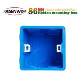 86*86 mm zidna ploča, podesiva unutarnja kazeta za montažu s univerzalnom razvodnom kutijom