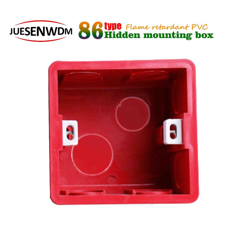86*86 mm zidna ploča, podesiva unutarnja kazeta za montažu s univerzalnom razvodnom kutijom