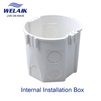 WELAIK EU Електрически инсталационни кутии-Спасителят-Бяла пластмаса, забавяща горенето ABS-EU Инсталационна кутия A101W