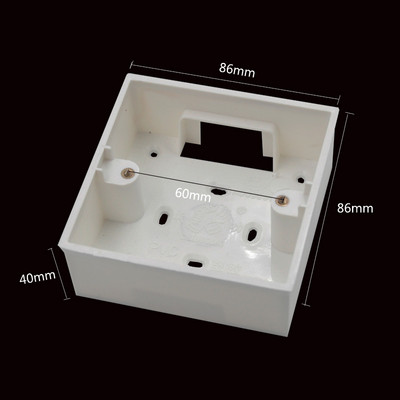 86 tips Virsmas montāžas apakšējā PVC kārba Universālā slēdža ligzda Sadales kārba Sienas montāžas slēdža kārba 34mm 40mm 45mm