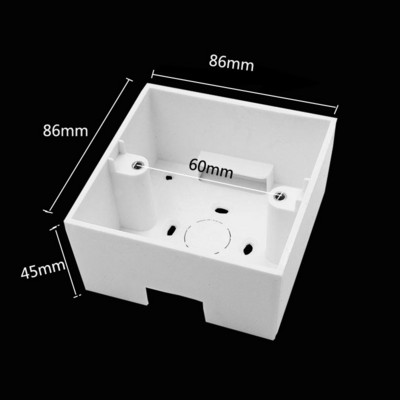 86 tips Virsmas montāžas apakšējā PVC kārba Universālā slēdža ligzda Sadales kārba Sienas montāžas slēdža kārba 34mm 40mm 45mm