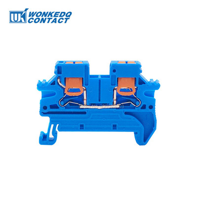 10Pcs PTV 2.5 Страничен вход Push-in Съединител за проводник Електрическа клема 2,5 mm² Кабелно окабеляване Клемен блок за DIN шина PTV2.5