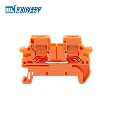 10Pcs PTV 2.5 Страничен вход Push-in Съединител за проводник Електрическа клема 2,5 mm² Кабелно окабеляване Клемен блок за DIN шина PTV2.5
