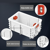 118 tips US AU Standarta universālā apakšējā kārba sienas korpuss gaismas slēdža ligzda montāžas kārba Iekšējā kasešu sadales kārba