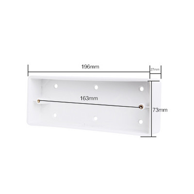 118 tips US AU Standarta universālā apakšējā kārba sienas korpuss gaismas slēdža ligzda montāžas kārba Iekšējā kasešu sadales kārba