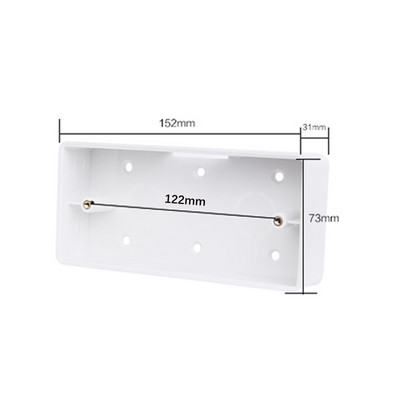 118 tips US AU Standarta universālā apakšējā kārba sienas korpuss gaismas slēdža ligzda montāžas kārba Iekšējā kasešu sadales kārba