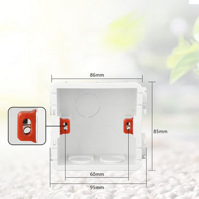 118 tips US AU Standarta universālā apakšējā kārba sienas korpuss gaismas slēdža ligzda montāžas kārba Iekšējā kasešu sadales kārba