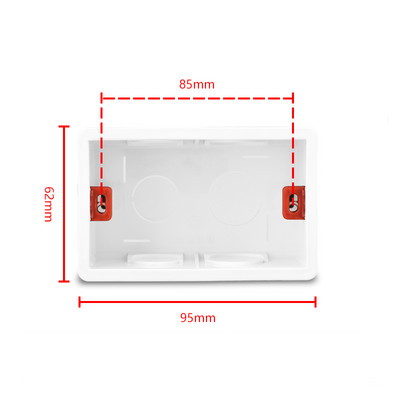 118 tips US AU Standarta universālā apakšējā kārba sienas korpuss gaismas slēdža ligzda montāžas kārba Iekšējā kasešu sadales kārba