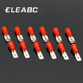 100 gab. (50 pāri) 4,8 mm elektrisko un vadu savienotāju izolēts, saspiests spailes lāpsts