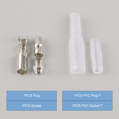 10/30/50 Set 4.0 bullet terminal konektor za automobilsku električnu žicu promjera 4 mm pin set ženski + muški + kućište terminal za hladno prešanje