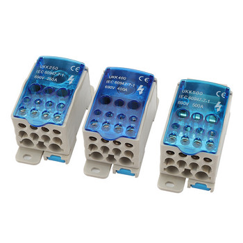 Din Rail Distribution Box Block One In Multiple Out UKK Power Universal Electric Wire Connector Junction Box Block 1 PC