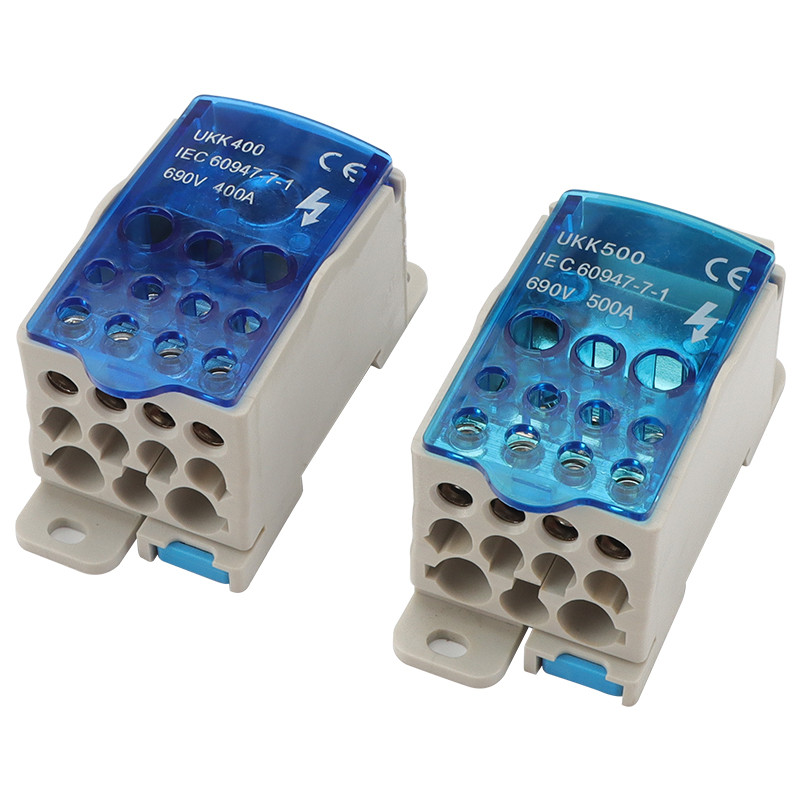 Разпределителна кутия за DIN релса, един вход, множество изходи, UKK захранване, универсален електрически проводник, съединителна кутия, клемен блок, 1 компютър