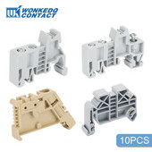 10Pcs E/UK E/UK2 EW35 Крайна скоба за UK SAK конектор KLM-A Държач за маркер E UK EW 35 DIN шина Клемен блок Крайна скоба Стоп