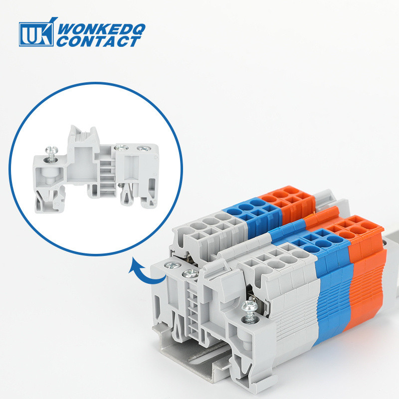 10Pcs E/UK E/UK2 EW35 Крайна скоба за UK SAK конектор KLM-A Държач за маркер E UK EW 35 DIN шина Клемен блок Крайна скоба Стоп