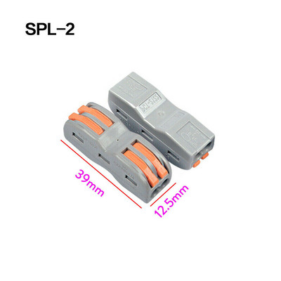 5-100Pcs PCT212-PCT218 SPL-2 SPL-3 Клемни блокове с пружинен лост 0,08-4 mm Мини жични кабелни конектори Разклонител за резба на проводник
