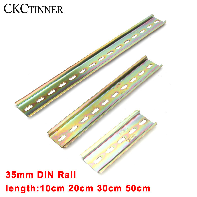 Универсален тип C45 клеми за DIN релса Релеен контактор AC контактор Водеща релсова пътека 35 mm широка 7,5 mm висока
