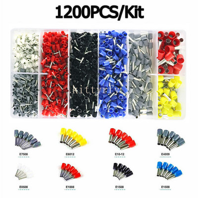 Dėžės užspaudimo laido laido galo užspaudimo gnybtai Izoliuoti gnybtai Gnybtai Vario vielos kabelio kaiščių gnybtų jungčių rinkinys