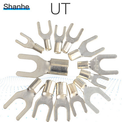 UT1-3-4 UT 2.5-3/4/5/6 Медни споени раздвоени голи клеми Студено пресована клема