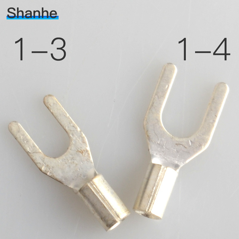 UT1-3-4 UT 2.5-3/4/5/6 Bakreni lemljeni račvasti goli terminali Hladno prešani terminal