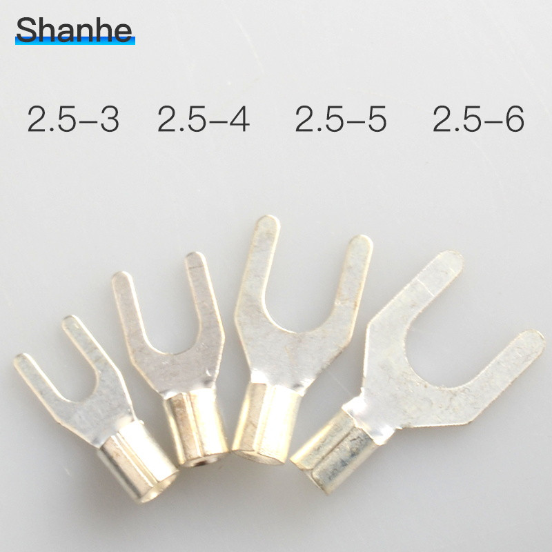 UT1-3-4 UT 2.5-3/4/5/6 Bakreni lemljeni račvasti goli terminali Hladno prešani terminal