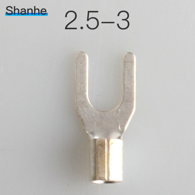 UT1-3-4 UT 2.5-3/4/5/6 Bakreni lemljeni račvasti goli terminali Hladno prešani terminal