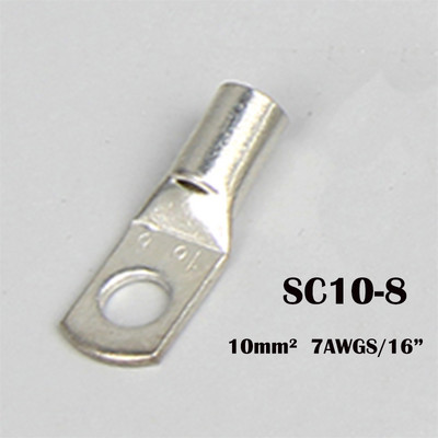 50 gab. Skrūvju caurums Konservēts varš Kabeļu uzgaļi Akumulatora spaiļu komplekts Vadu spaiļu savienotājs 4mm-10mm SC4-4/5/6 SC6-5/6 SC10-6/8