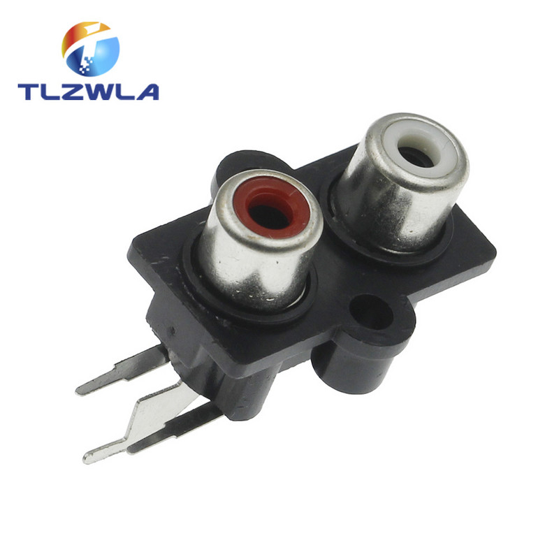 5PCS 2/4/6/8 rupa RCA ženski stereo audio utičnica AV audio ulazna utičnica konektor Lotus red pojačalo sučelje priključak signala