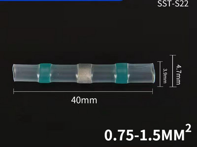 10/20/50/100 kom Vodootporni konektori za lemljene žice Termoskupljajuće izolirane stezaljke za spojene žice