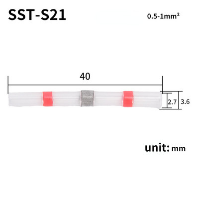 10/20/50/100 kom Vodootporni konektori za lemljene žice Termoskupljajuće izolirane stezaljke za spojene žice