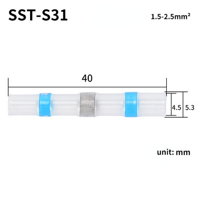 10/20/50/100 kom Vodootporni konektori za lemljene žice Termoskupljajuće izolirane stezaljke za spojene žice