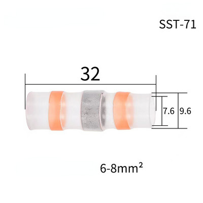 10/20/50/100 kom Vodootporni konektori za lemljene žice Termoskupljajuće izolirane stezaljke za spojene žice