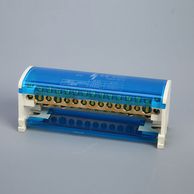 1PC 207 211 215 Termināla bloks Din Rail sadales kārba 407 411 415 160A Plastmasas ūdensnecaurlaidīga sadales kārba