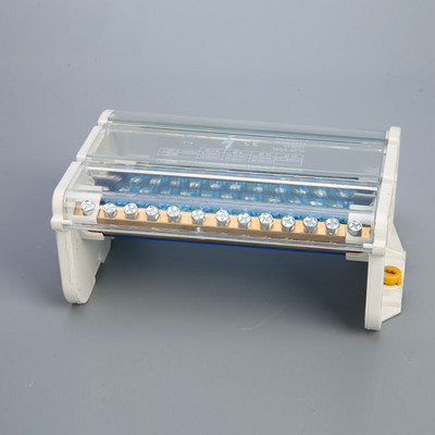 1PC 207 211 215 Termināla bloks Din Rail sadales kārba 407 411 415 160A Plastmasas ūdensnecaurlaidīga sadales kārba