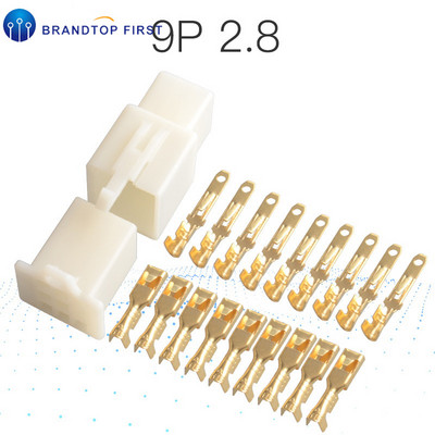 2 kompleta 2,8 mm 1/2/3/4/6/9 pina Automobilska električna žica Konektor Muški Ženski kabel terminal utikač Kompleti Motocikl ebike auto